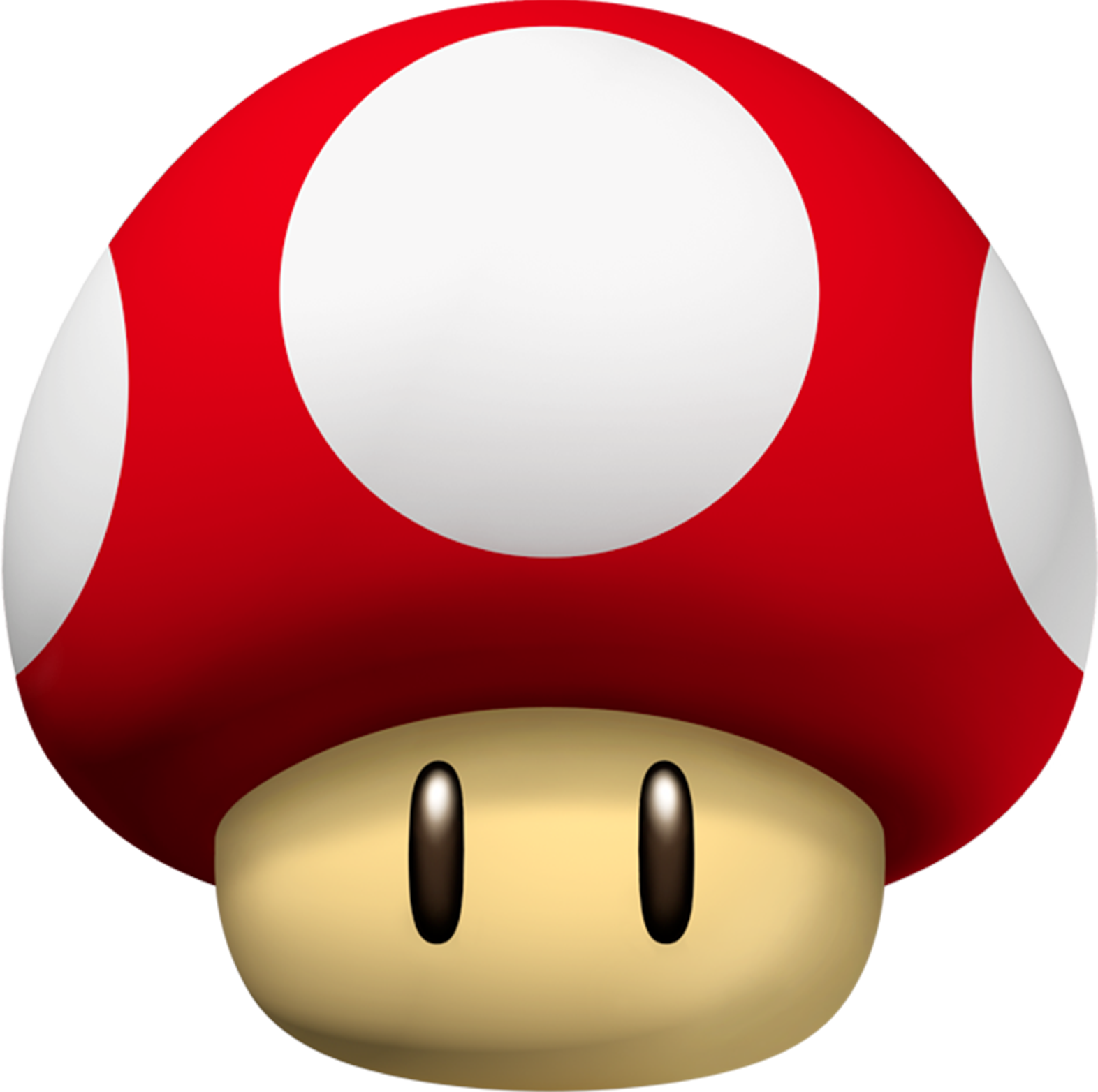 A Cartoon Mushroom With A White And Red Polka Dot Hat