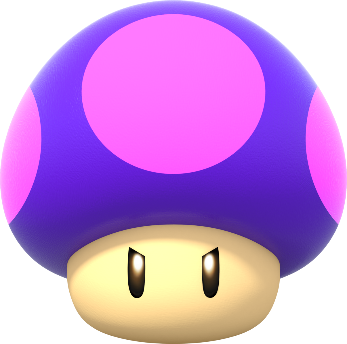 A Cartoon Mushroom With Pink Dots