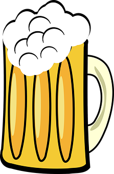 A Cartoon Of A Beer Mug
