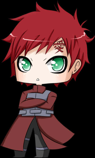 A Cartoon Of A Boy With Red Hair And Green Eyes PNG