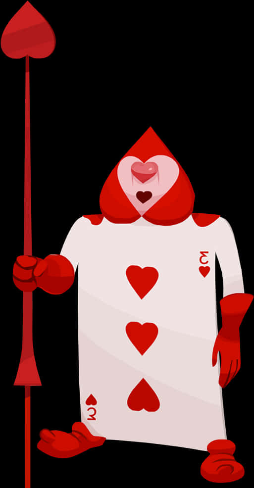 A Cartoon Of A Card Suit PNG