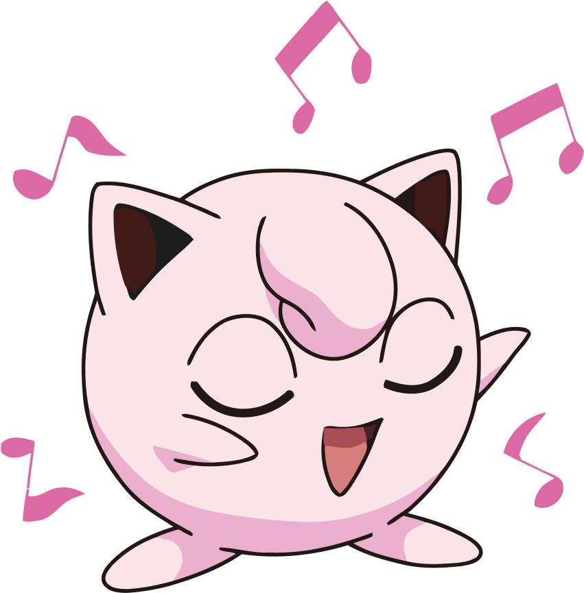 A Cartoon Of A Cat With Musical Notes PNG