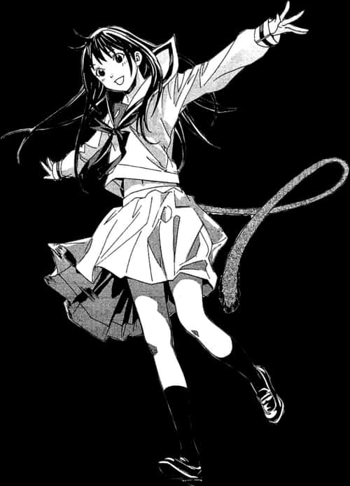 A Cartoon Of A Girl Jumping
