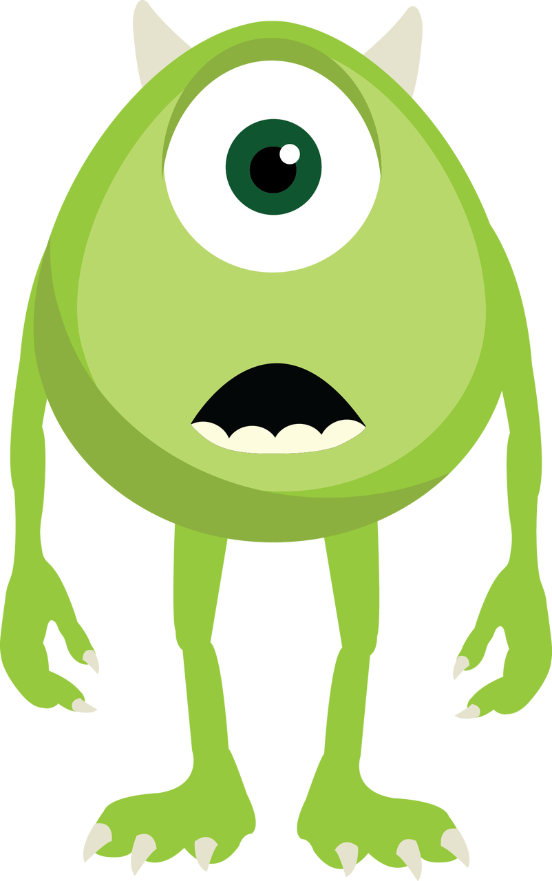 A Cartoon Of A Green Monster PNG