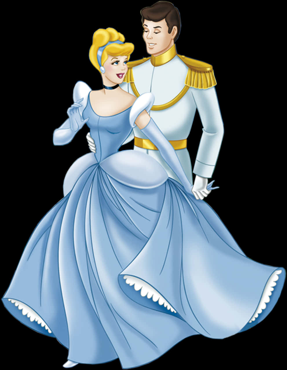 A Cartoon Of A Man And Woman Dancing