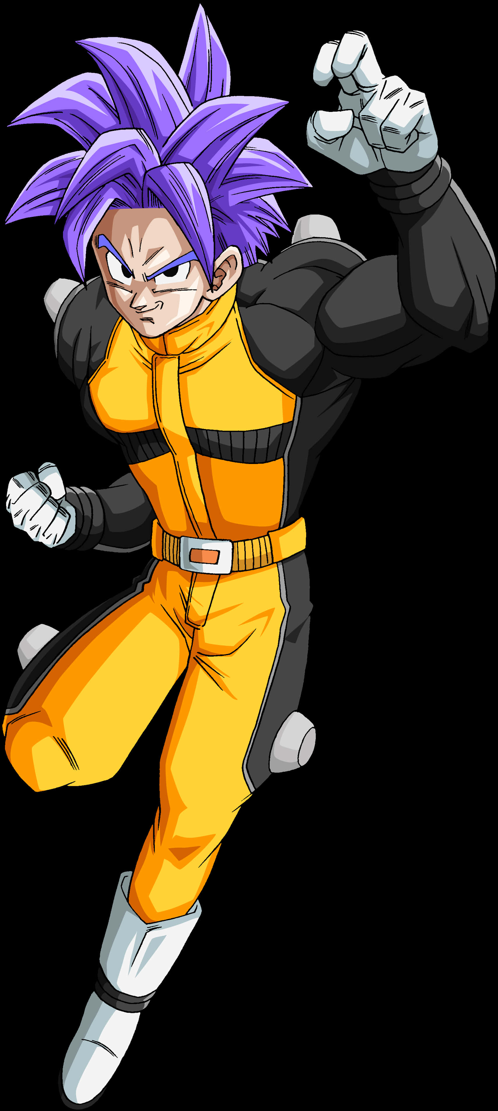A Cartoon Of A Man In A Yellow And Black Suit PNG