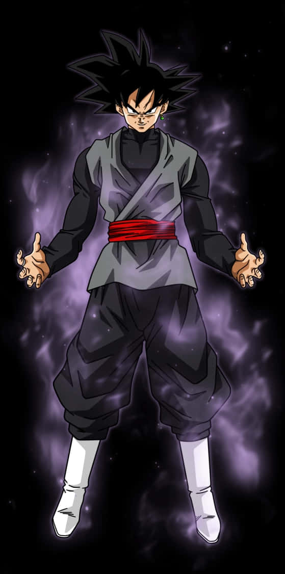 A Cartoon Of A Man With A Red Belt And Black Pants PNG