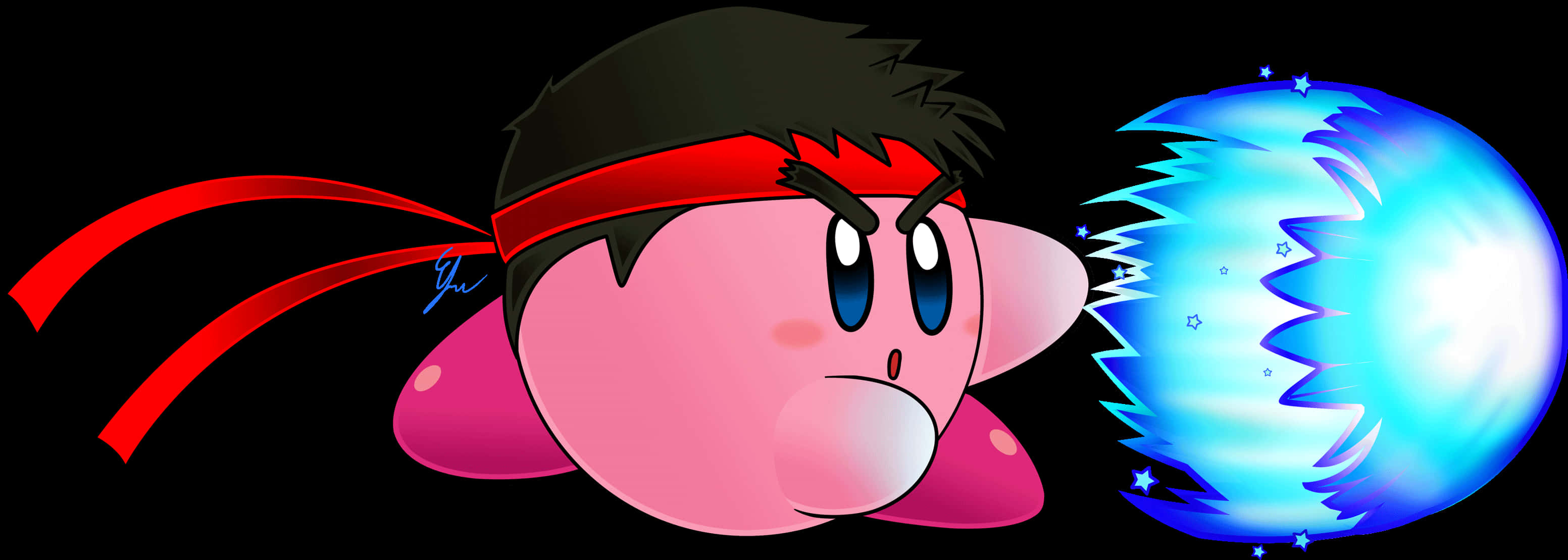 A Cartoon Of A Man With A Red Headband PNG