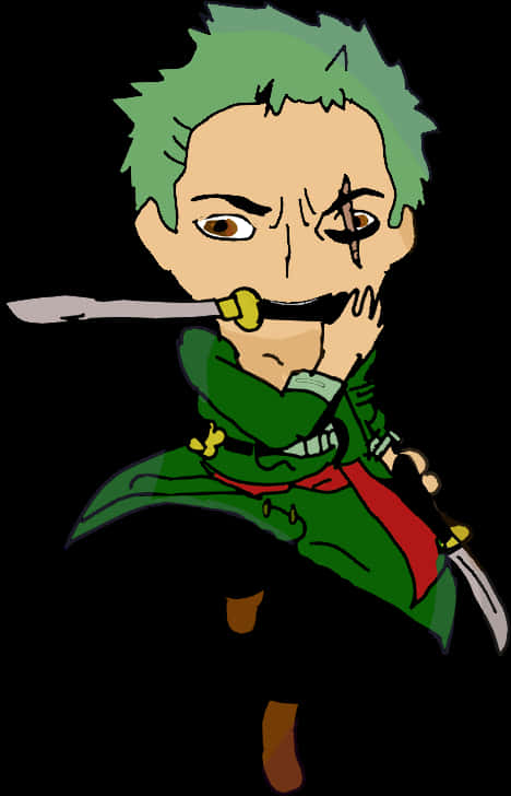 A Cartoon Of A Man With A Sword PNG