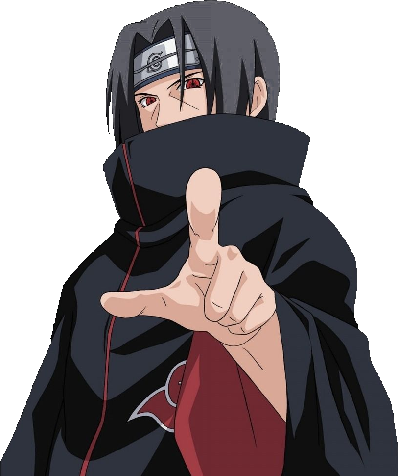 A Cartoon Of A Man With Black Hair And A Red Headband Pointing His Finger