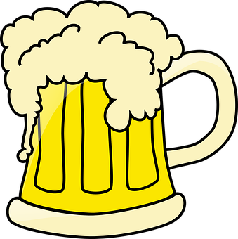 A Cartoon Of A Mug Of Beer PNG