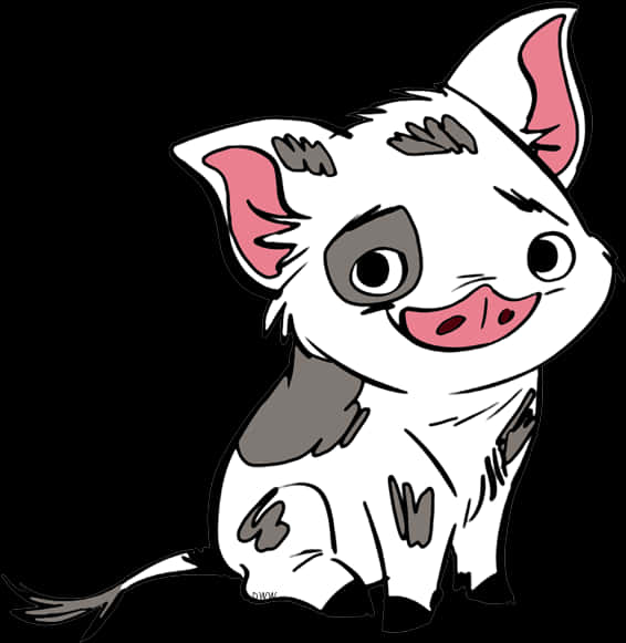A Cartoon Of A Pig PNG