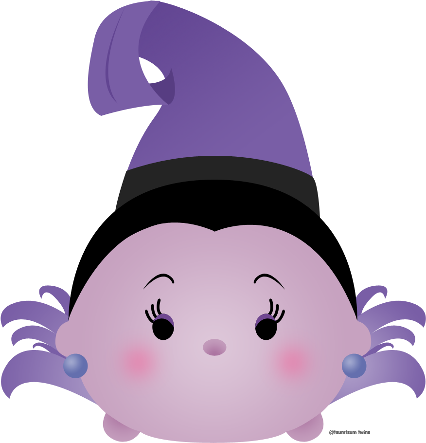 A Cartoon Of A Purple Character With A Purple Hat