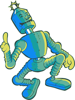 A Cartoon Of A Robot PNG