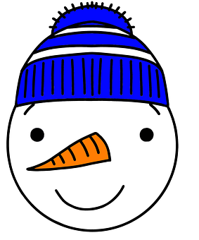 A Cartoon Of A Snowman PNG