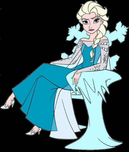A Cartoon Of A Woman In A Blue Dress PNG