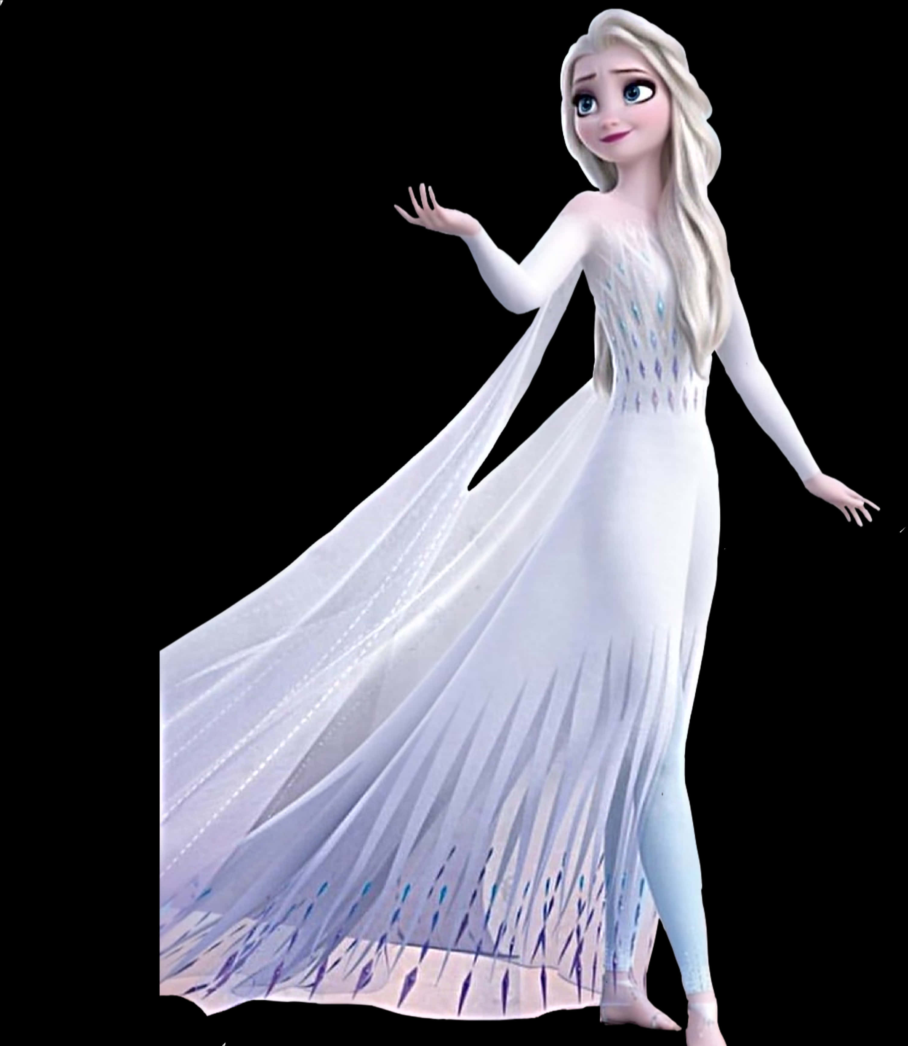 A Cartoon Of A Woman In A White Dress PNG