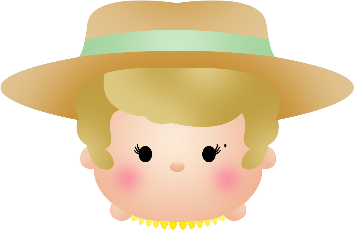 A Cartoon Of A Woman Wearing A Hat PNG