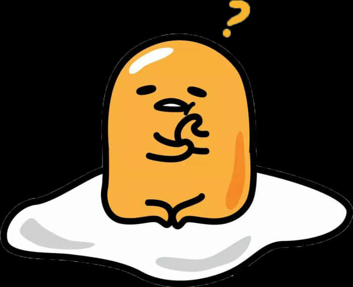 A Cartoon Of A Yellow Egg PNG