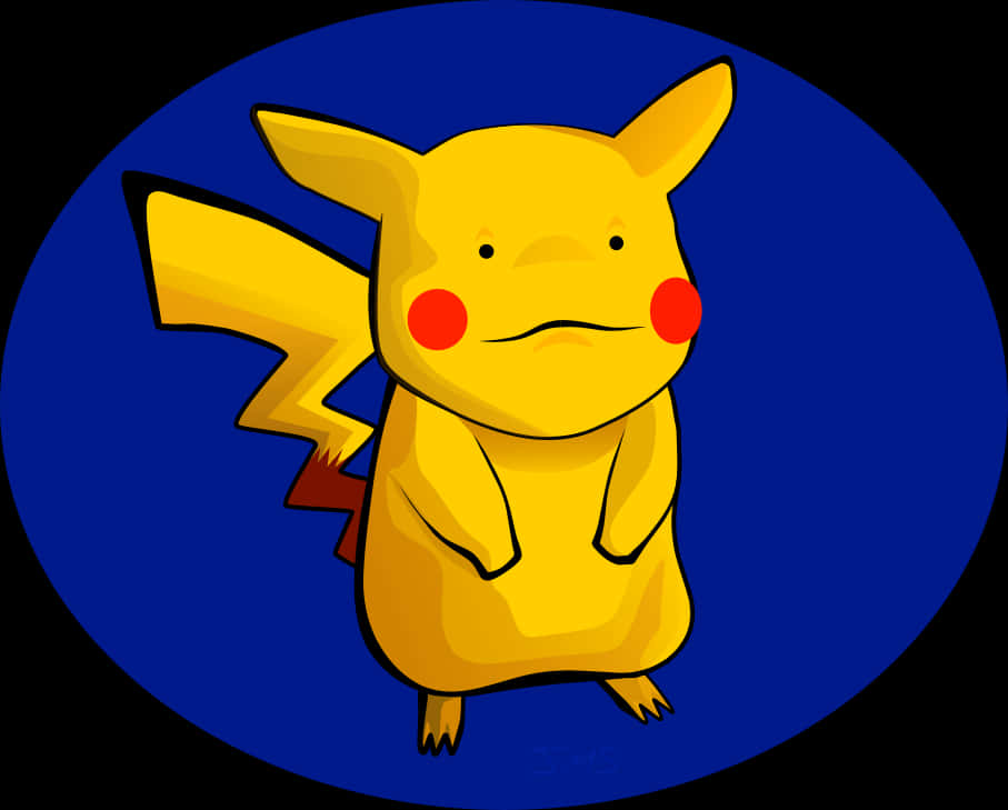 A Cartoon Of A Yellow Pikachu PNG