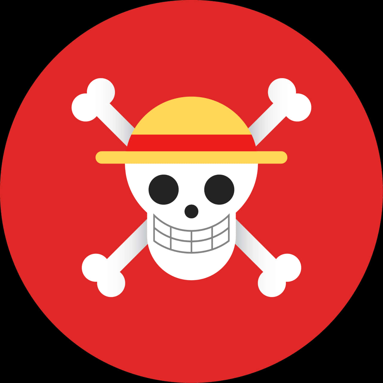 A Cartoon Skull With Crossbones And A Hat PNG