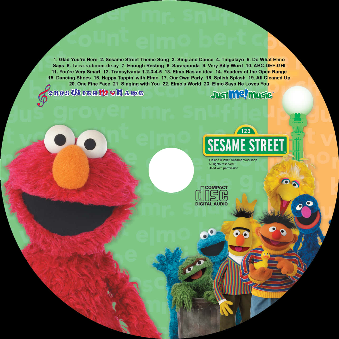 A Cd With A Group Of Puppets On It