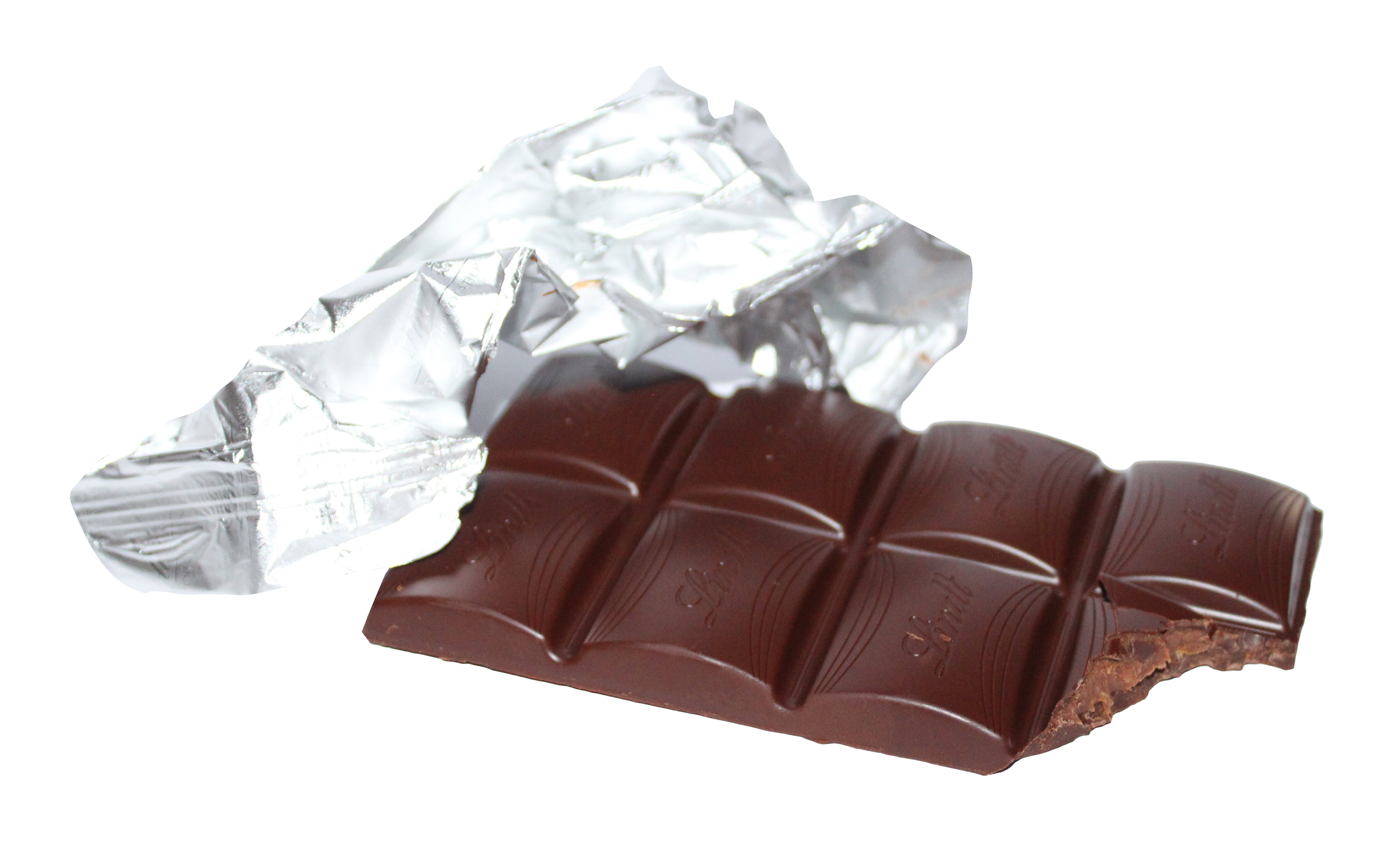 A Chocolate Bar With A Piece Of Chocolate In It PNG