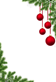 A Christmas Tree With Ornaments PNG