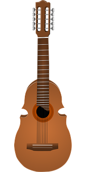 A Close Up Of A Guitar PNG