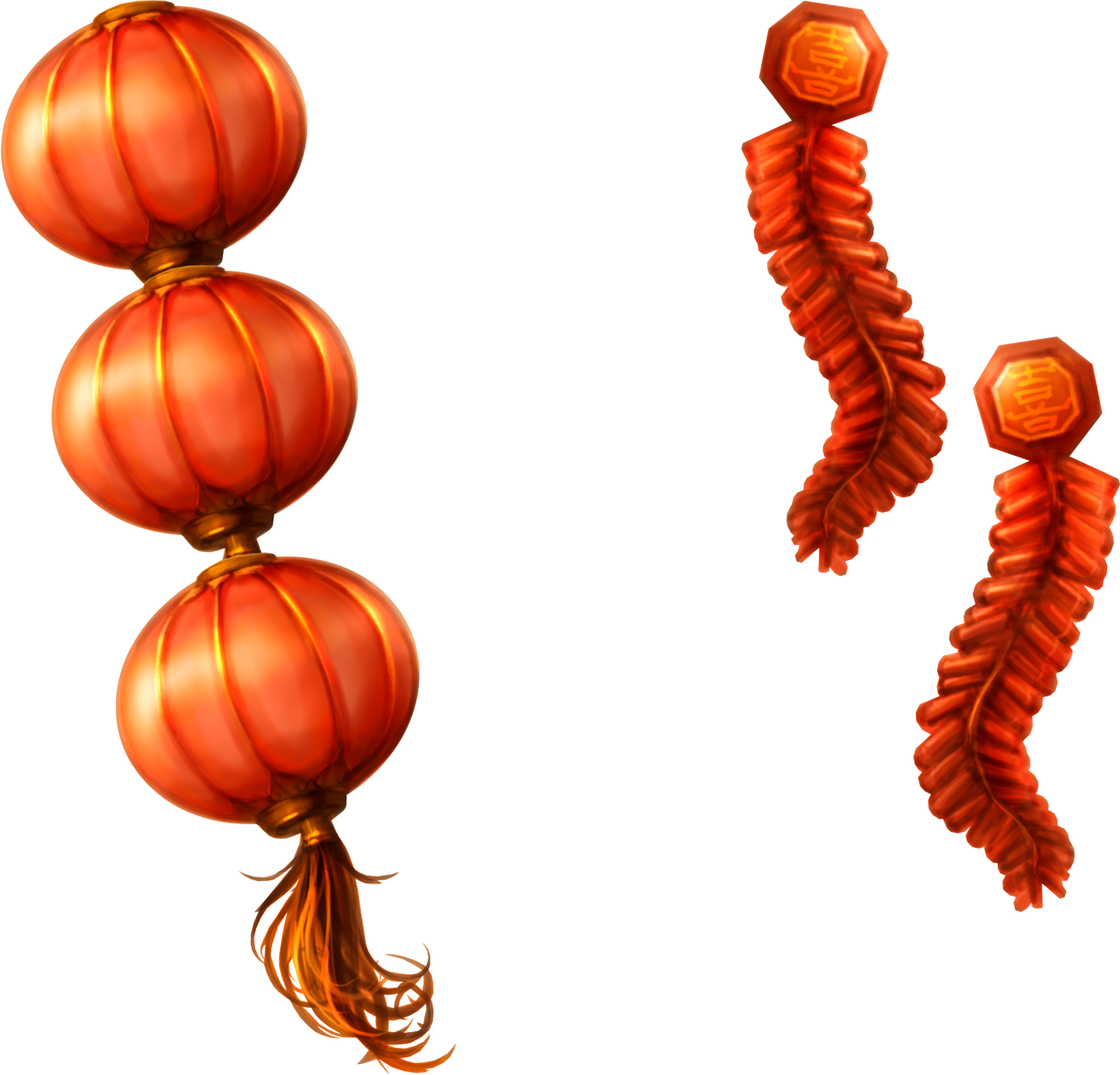 A Close Up Of A Pair Of Red Lanterns PNG