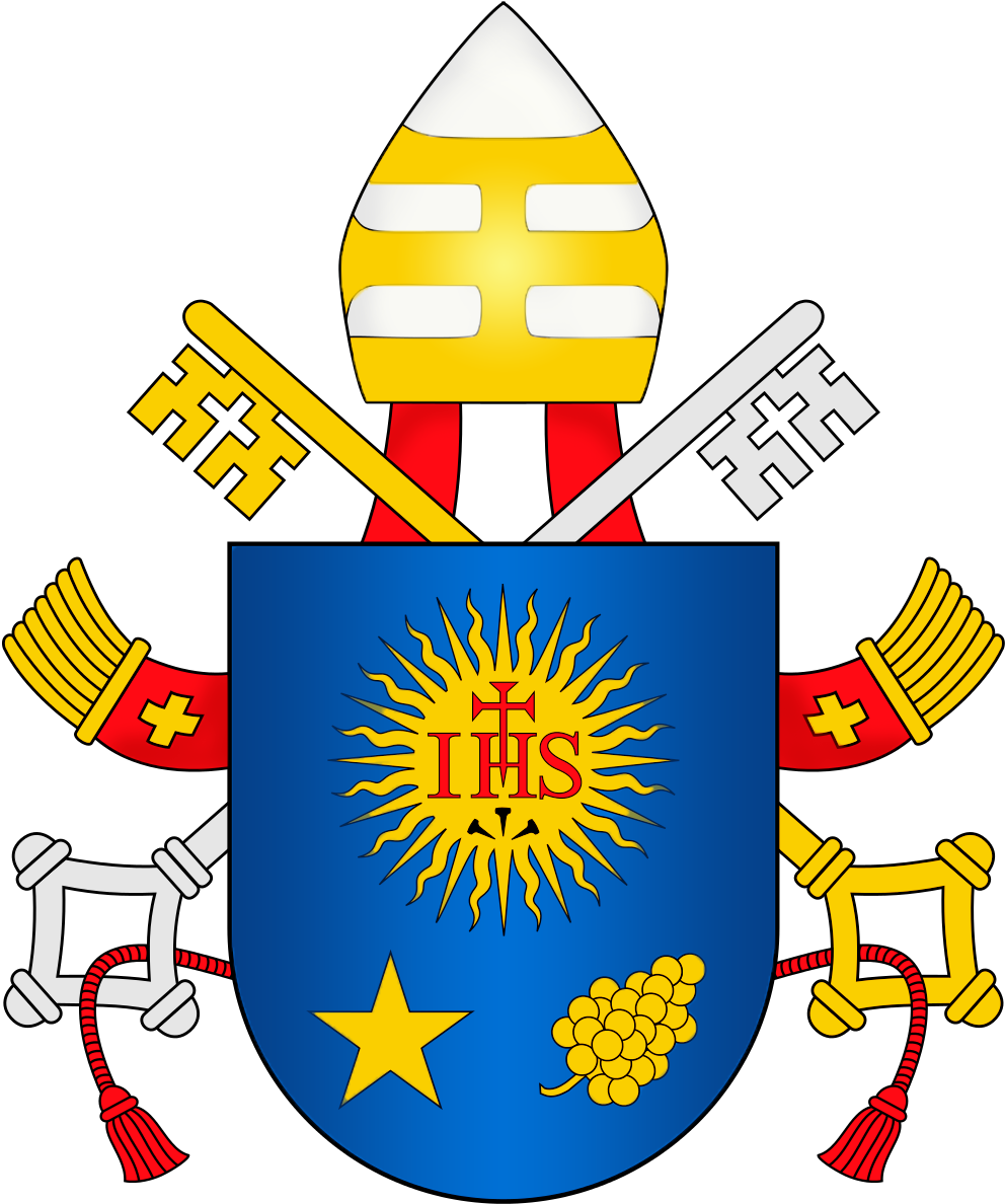 A Coat Of Arms With A Cross And Keys PNG