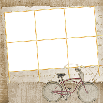 A Collage Of A Bicycle PNG