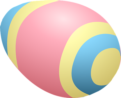 A Colorful Egg With A Black Background PNG