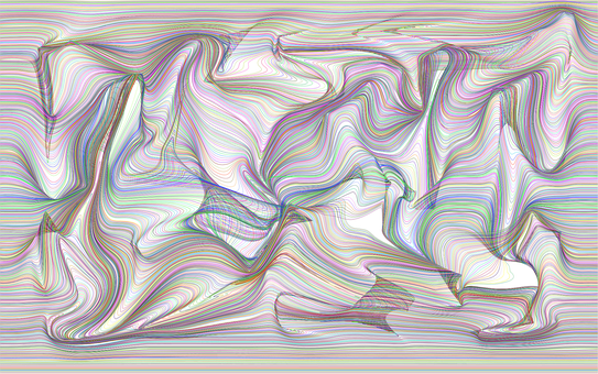 A Colorful Lines On A Black Background PNG