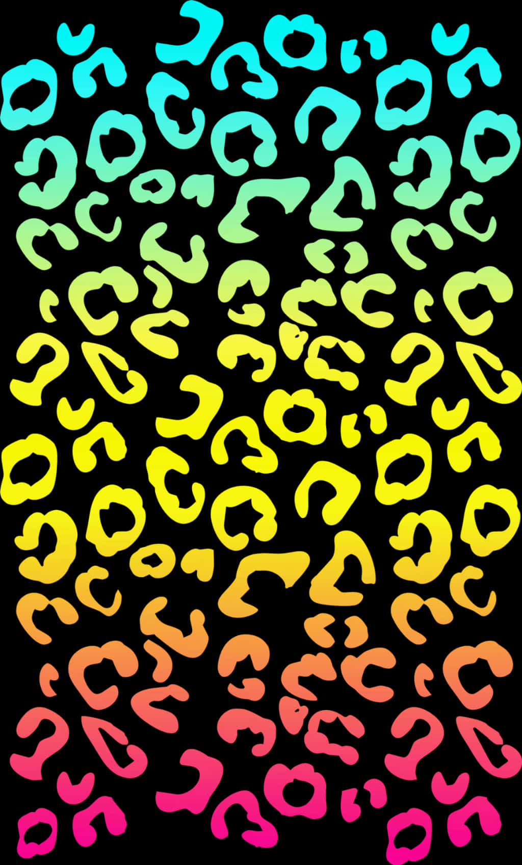 A Colorful Spots On A Black Background PNG