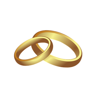 A Couple Of Gold Rings PNG
