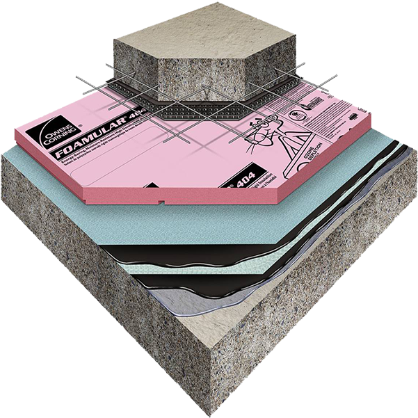 A Diagram Of A Floor With Layers Of Foam Insulation