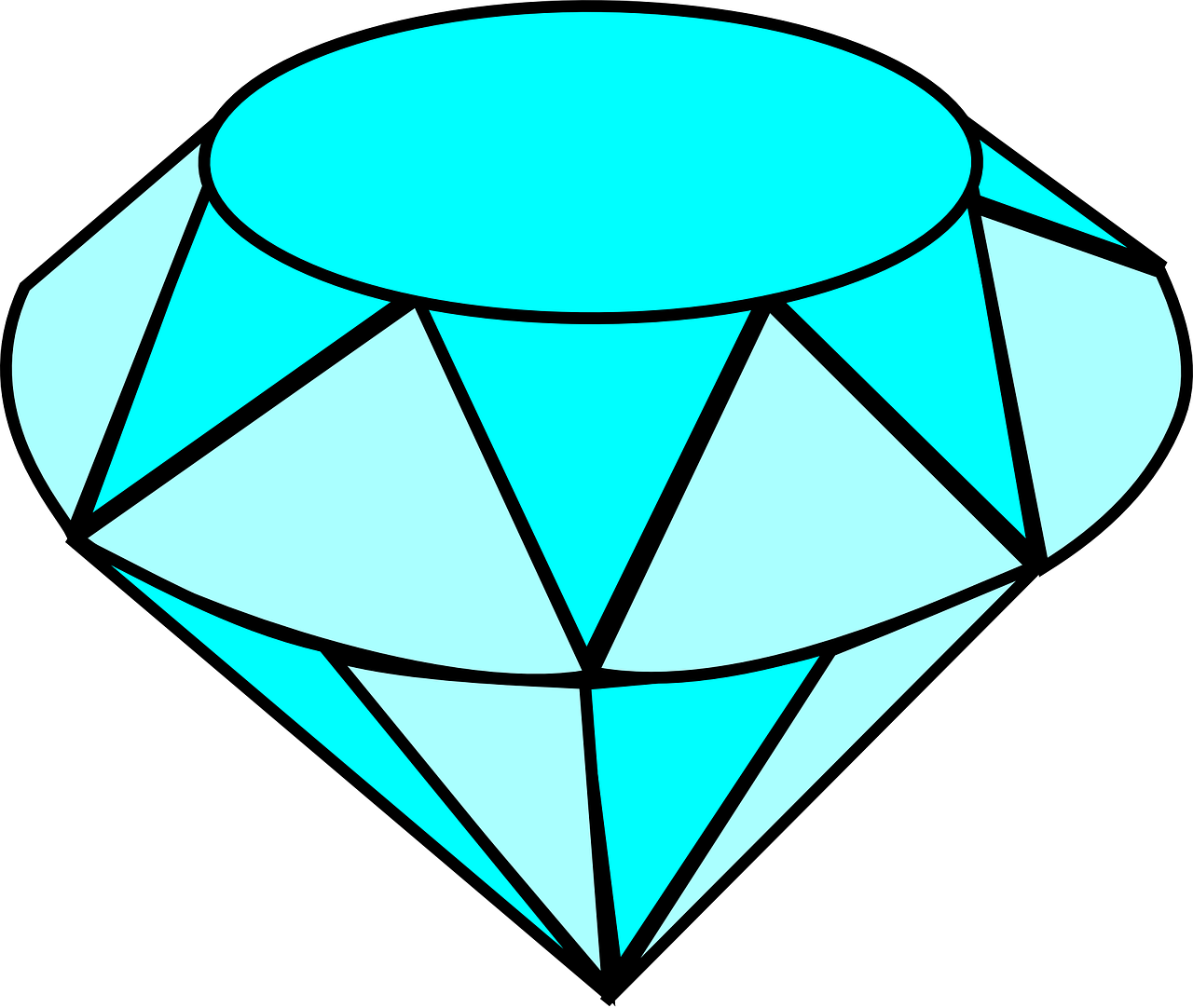 A Diamond With A Black Background PNG