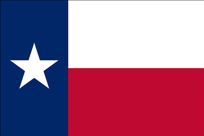 A Flag Of Texas With A White Star PNG