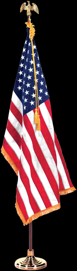 A Flag With A Tassel