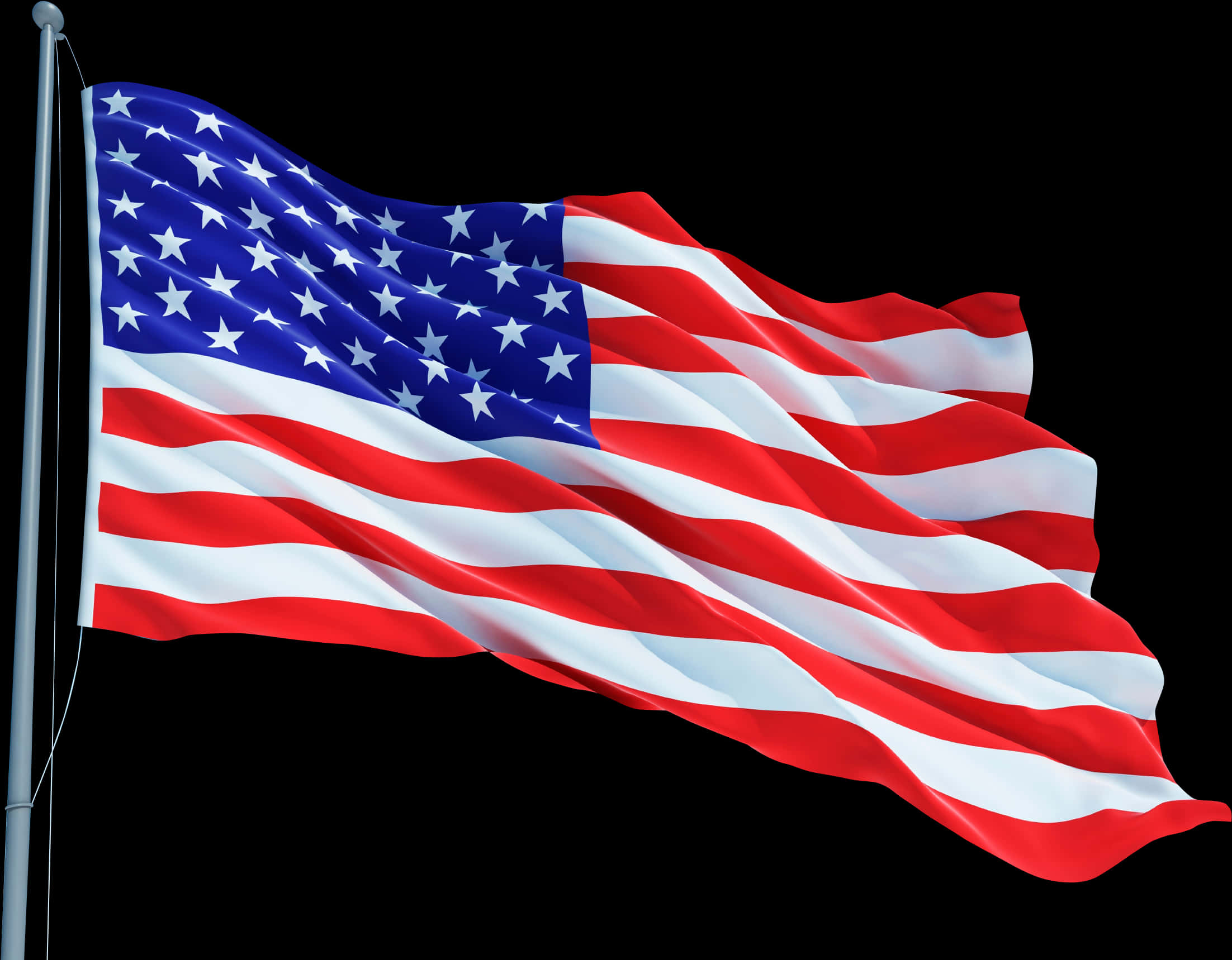 A Flag With Stars And Stripes PNG
