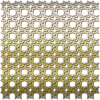 A Gold Pattern On A Black Background PNG