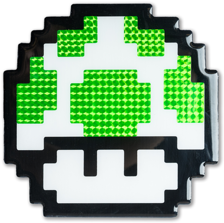 A Green And White Button PNG