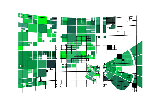 A Green And White Squares PNG
