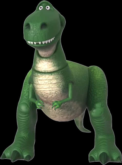 A Green Dinosaur Toy PNG