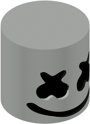 A Grey Cylinder With Holes