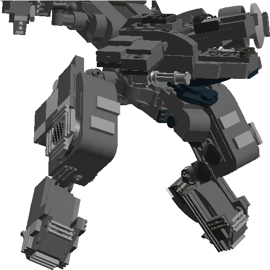 A Grey Robot With Black Background