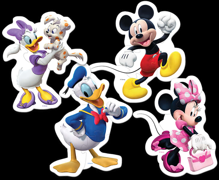 A Group Of Cartoon Characters