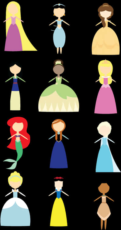 A Group Of Cartoon Characters PNG