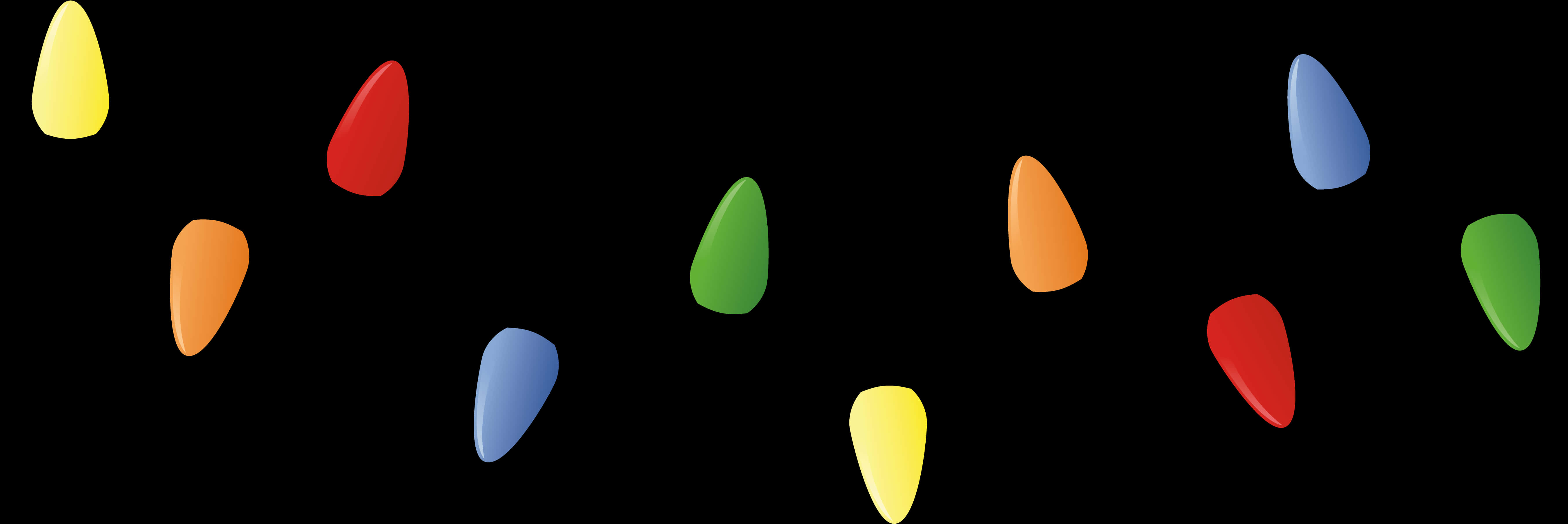 A Group Of Colorful Lights PNG